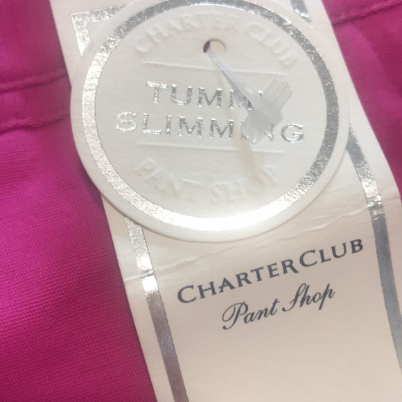 NWT Charter Club hot pink tummy slimming shorts - Picture 5 of 11